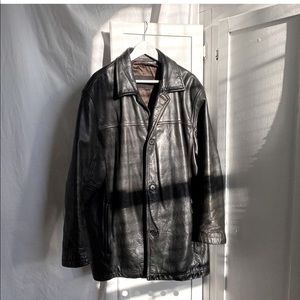 90s a-line leather jacket